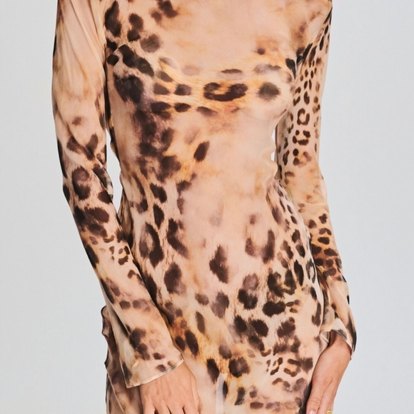 retrofete Vienna Dress maxi long sleeve sheer - Picture 2 of 3